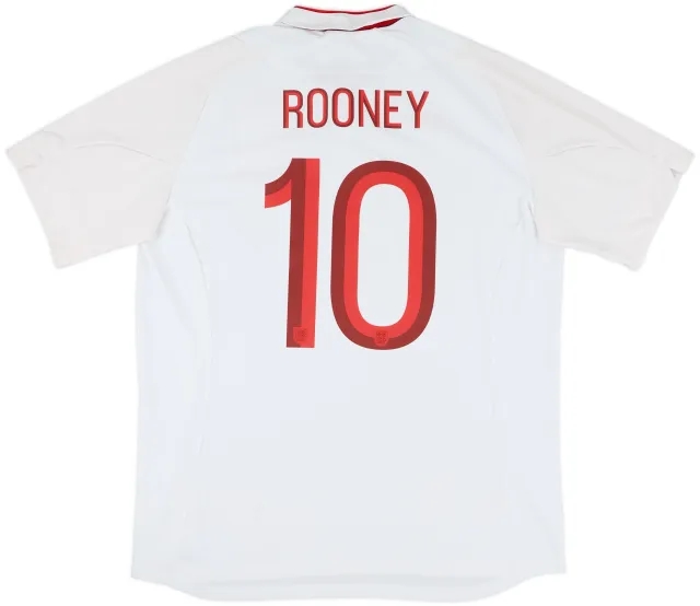2012-13 England Home Shirt Rooney #10 - 8/10 - (XL)