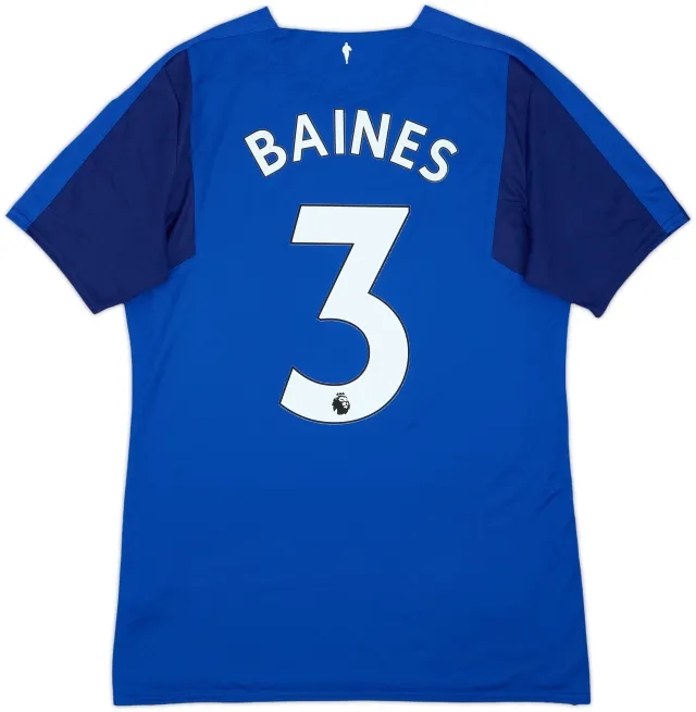 2017-18 Everton Home Shirt Baines #3 - 10/10 - (Women's M)