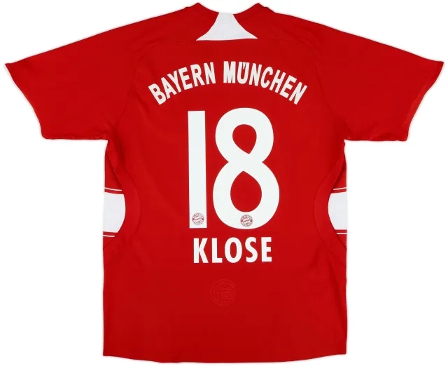 adidas Bayern Munich Boys SS Home Shirt 2007/08