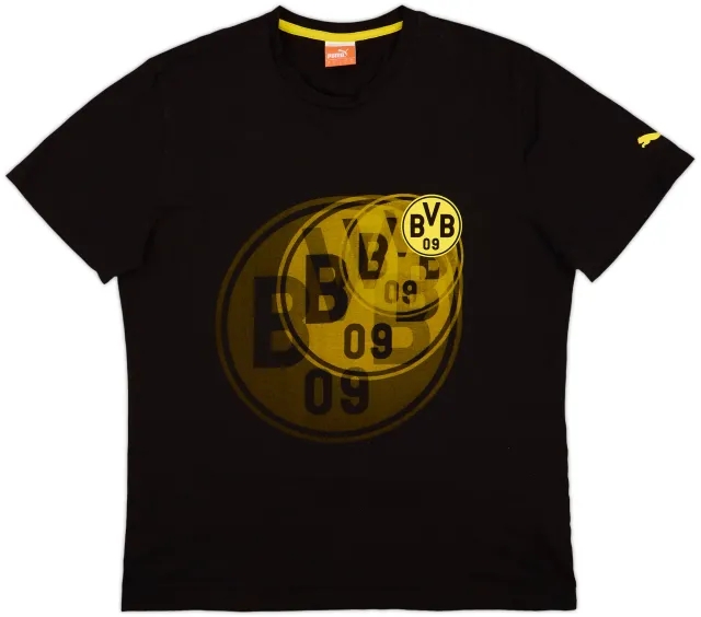 2014-15 Borussia Dortmund Puma Cotton Tee - 9/10 - (L)