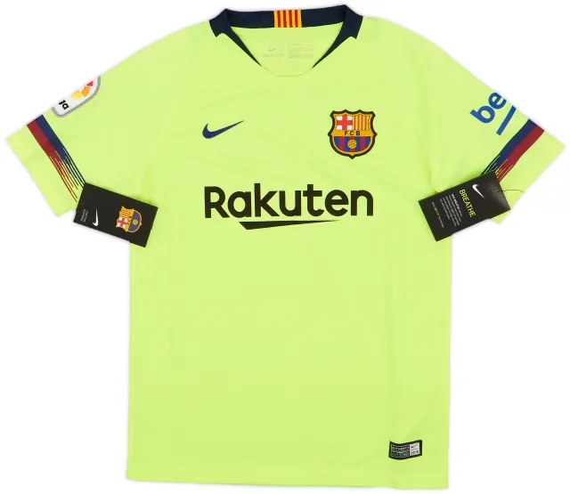 2018-19 Barcelona Away Shirt (M.Boys)