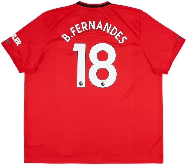 2019-20 Manchester United Home Shirt B.Fernandes #18 - 10/10 - (3XL)