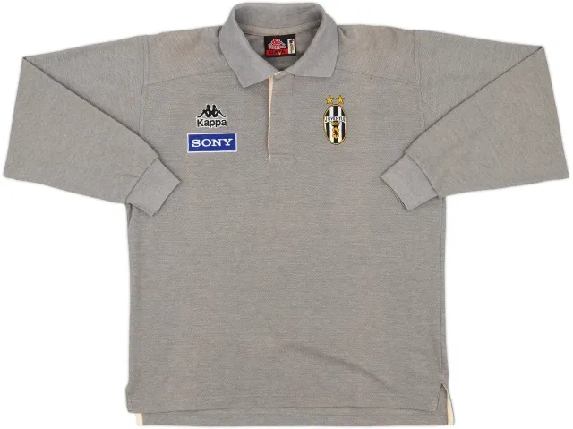 1998-99 Juventus Kappa Polo L/S Shirt - 8/10 - (S)