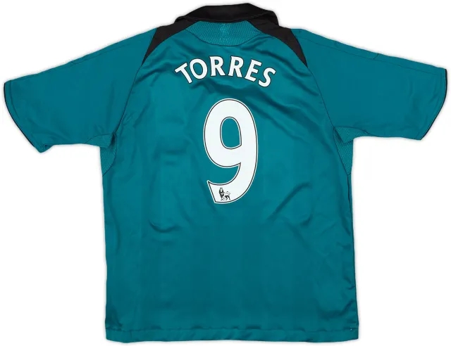 2008-09 Liverpool Third Shirt Torres #9 - 9/10 - (6-7 Years)