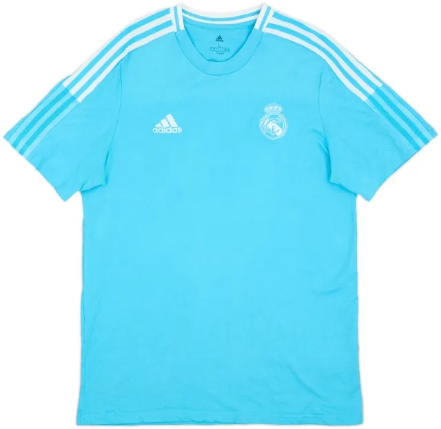 2020-21 Real Madrid adidas Cotton Tee - 8/10 - (L)