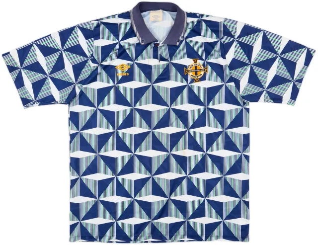 1990-92 Northern Ireland Away Shirt - 10/10 - (XL)