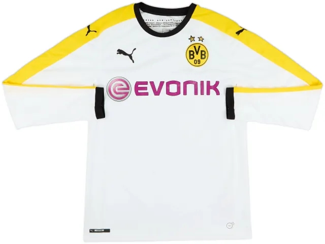 2015-16 Borussia Dortmund Third L/S Shirt - 9/10 - (S)