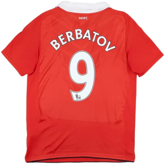 2010-11 Manchester United Home Shirt Berbatov #9 - 6/10 - (Women's L)