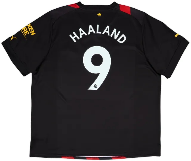 2022-23 Manchester City Away Shirt Haaland #9 - 10/10 - (3XL)