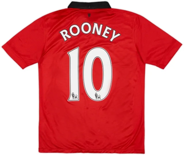 2013-14 Manchester United Home Shirt Rooney #10 - 6/10 - (XL.Boys)