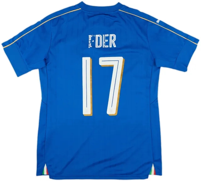 2016-17 Italy Home Shirt Eder #17 - 5/10 - (M)