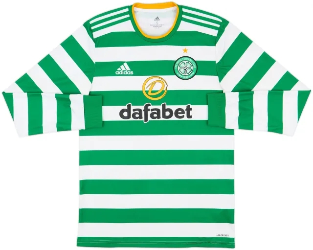 adidas Celtic Mens LS Home Shirt 2020/21