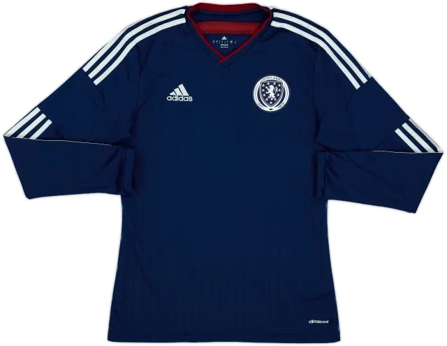 2014-15 Scotland Home L/S Shirt - 8/10 - (S)
