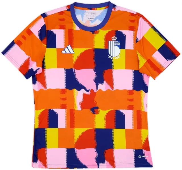 2022-24 Belgium adidas Pre-Match Training Shirt - 10/10 - (L)