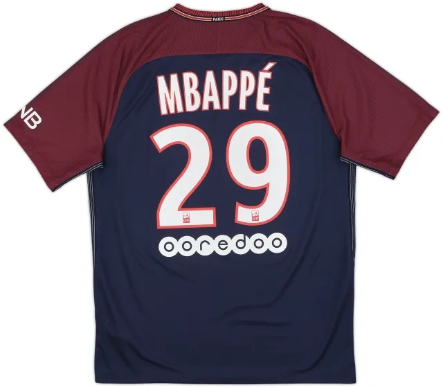 2017-18 Paris Saint-Germain Home Shirt Mbappe #29 - 10/10 - (M)