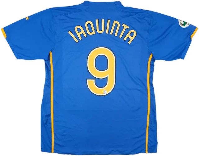 2007-08 Juventus Match Issue Away Shirt Iaquinta #9