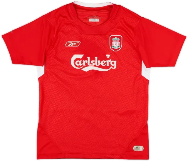 2004-06 Liverpool Home Shirt - 5/10 - (L.Boys)