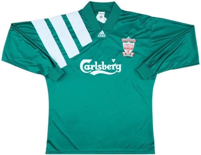 1992-93 Liverpool Player Issue Centenary Away L/S Shirt - 8/10 - (L/XL)