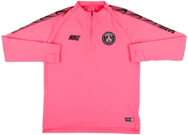 2019-20 Paris Saint-Germain Nike 1/4 Zip Training Top - 8/10 - (M)