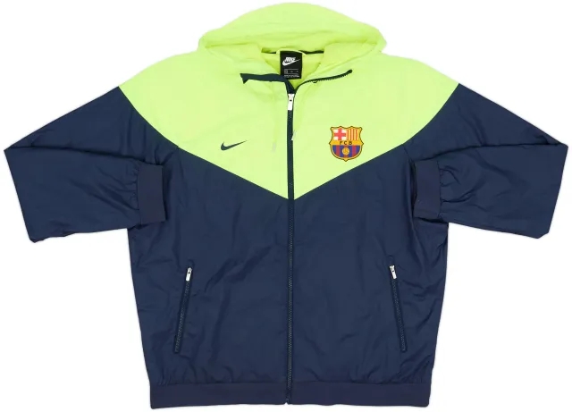 2018-19 Barcelona Nike Hooded Rain Jacket - 8/10 - (XL)