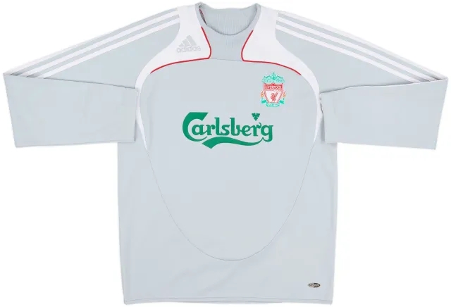 2008-09 Liverpool adidas Sweat Top - 8/10 - (M)