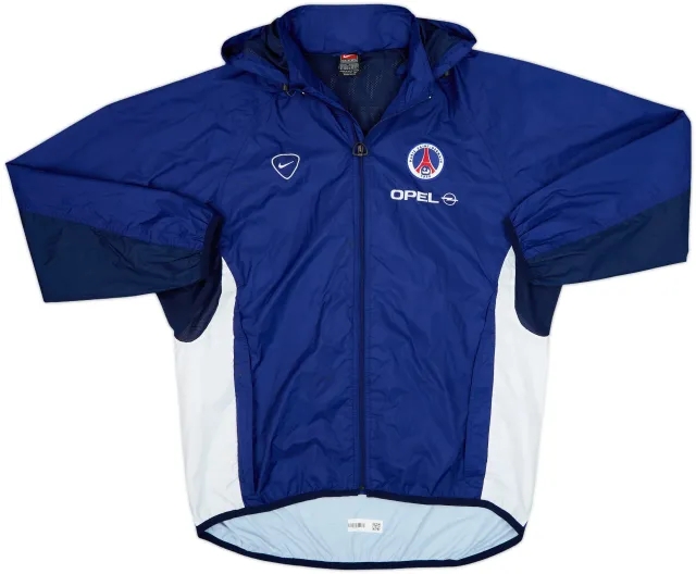 2000-01 Paris Saint-Germain Nike Hooded Rain Jacket - 8/10 - (M)