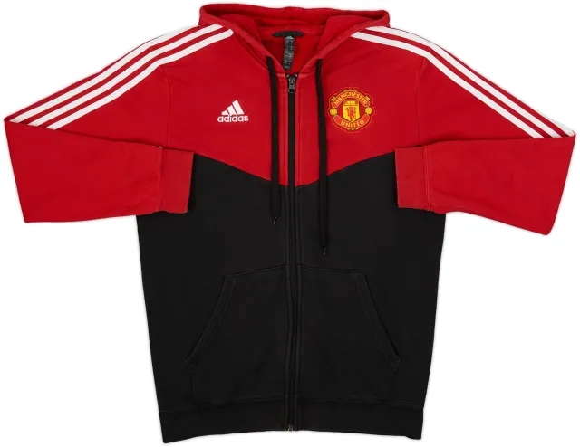 2021-22 Manchester United adidas Hooded Track Jacket - 8/10 - (M)
