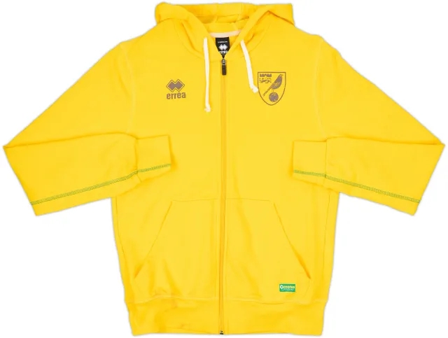 2016-17 Norwich Errea Hooded Track Jacket - 8/10 - (L)