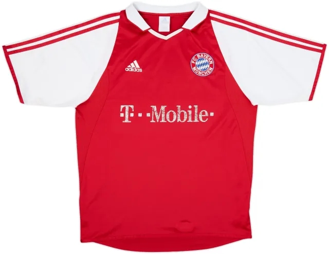 adidas Bayern Munich Mens SS Home Shirt 2003/04
