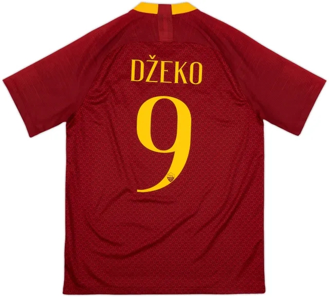 2018-19 Roma Home Shirt Dzeko #9 - 10/10 - (M)