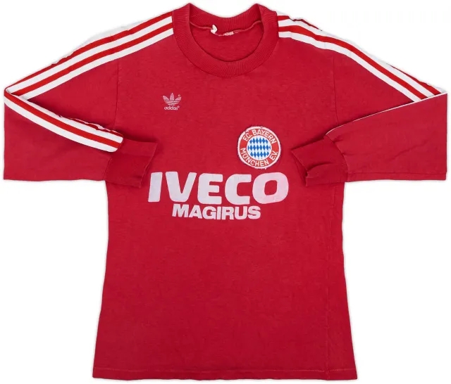 1982-83 Bayern Munich Home L/S Shirt - 7/10 - (Y)