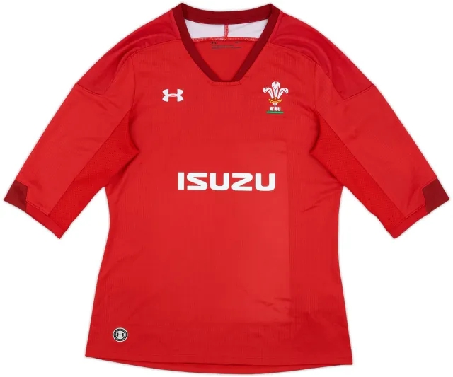 2017-18 Wales Rugby Home Shirt - 9/10 - (L)