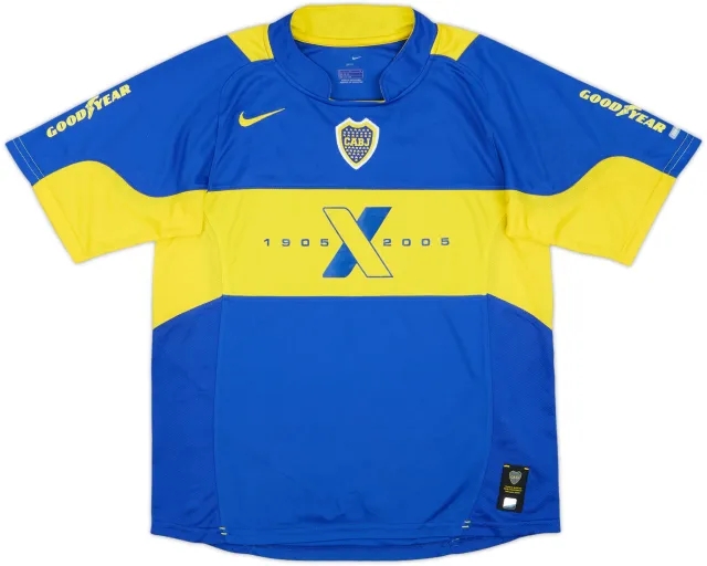 Nike Boca Juniors Boys SS Home Shirt 2003/04