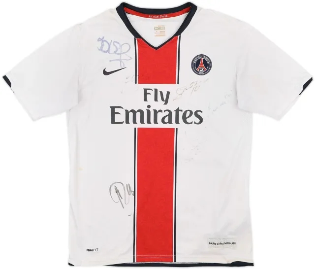 2007-08 Paris Saint-Germain Signed Away Shirt - 6/10 - (XL)
