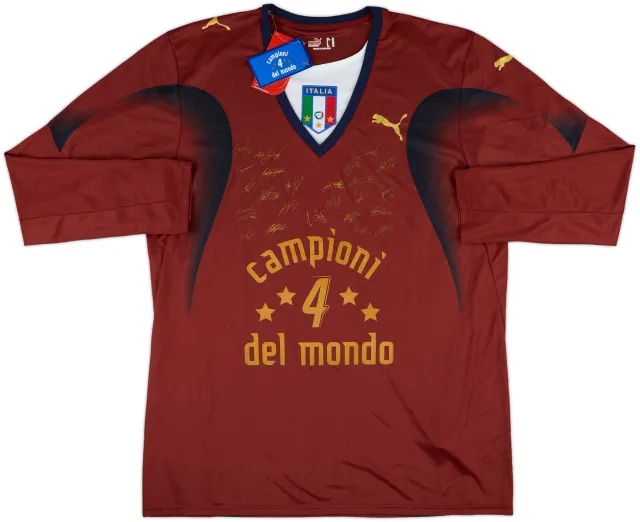 2006 Italy 'Campioni Del Mondo' 'Signed' GK Shirt (XL)