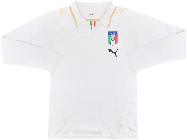 2007-08 Italy Away L/S Shirt - 4/10 - (S)