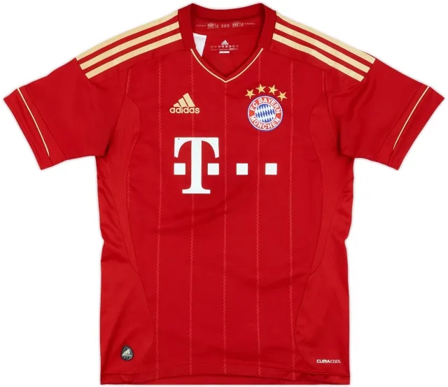 adidas Bayern Munich Boys SS Home Shirt 2011/13
