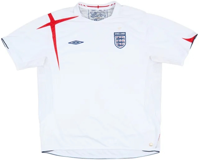 2005-07 England Home Shirt - 5/10 - (XXL)