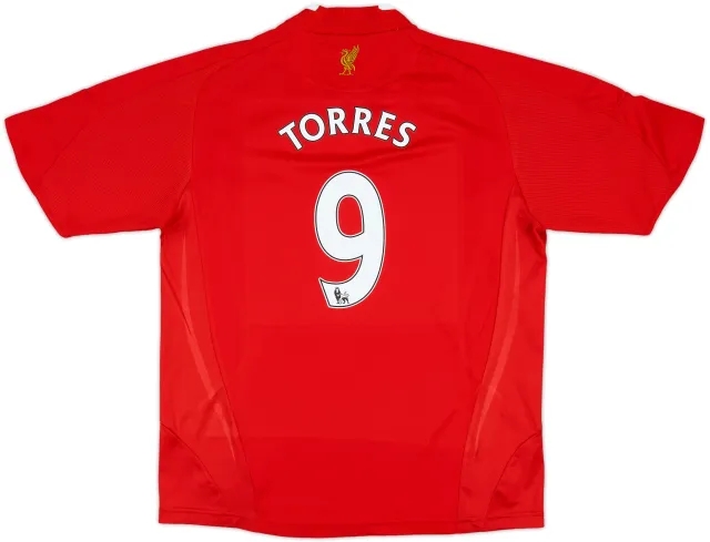 2008-10 Liverpool Home Shirt Torres #9 - 6/10 - (M.Boys)