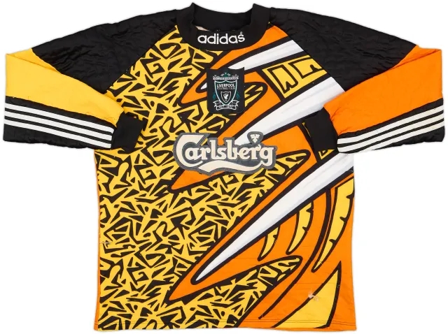 1995-96 Liverpool GK Shirt - 8/10 - (M)