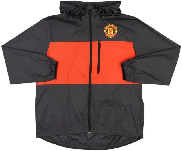 2014-15 Manchester United Nike Hooded Rain Jacket - 5/10 - (XXL)
