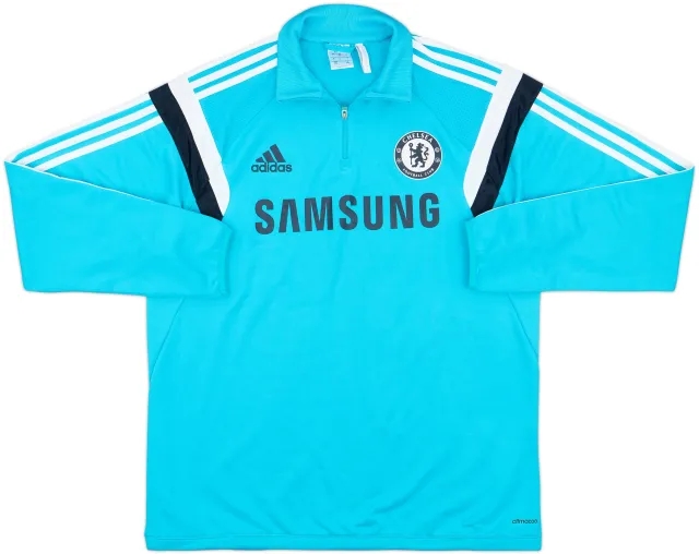 2014-15 Chelsea adidas 1/4 Zip Training Top - 8/10 - (L)