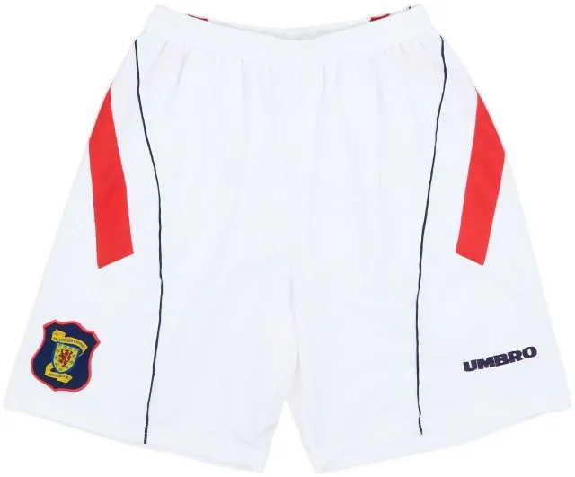 Umbro Scotland Mens Away Shorts 1996