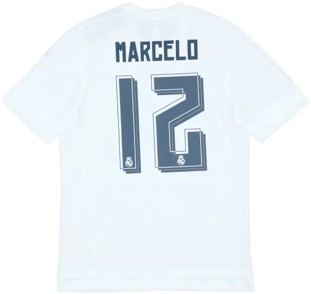 2015-16 Real Madrid Home Shirt Marcelo #12 (M)