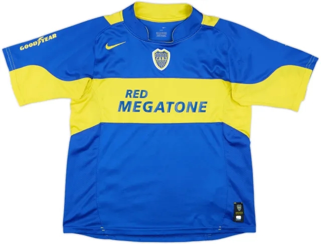 Nike Boca Juniors Boys SS Home Shirt 2004/05