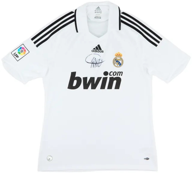2008-09 Real Madrid Signed Home Shirt - 8/10 - (M)