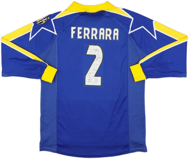 1997-98 Juventus Third L/S Shirt Ferrara #2 - 7/10 - (XL)