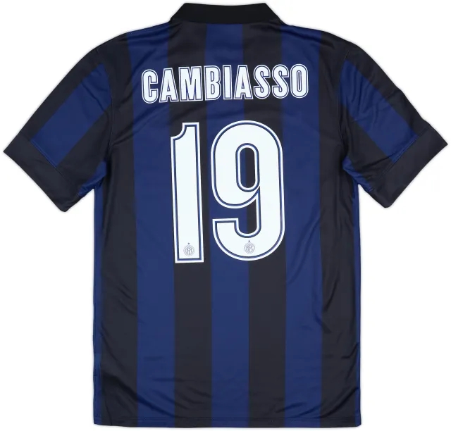 2013-14 Inter Milan Home Shirt Cambiasso #19 (S)
