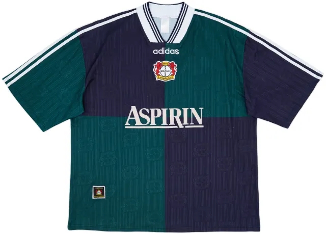 adidas Bayer Leverkusen Mens SS Away Shirt 1997/98