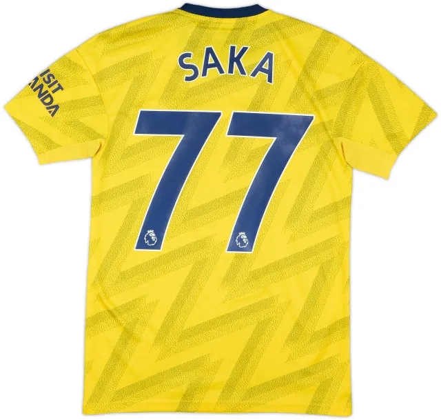 2019-20 Arsenal Away Shirt Saka #77 - 7/10 - (XS)